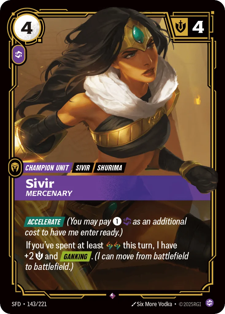 Sivir, Mercenary · Spiritforged