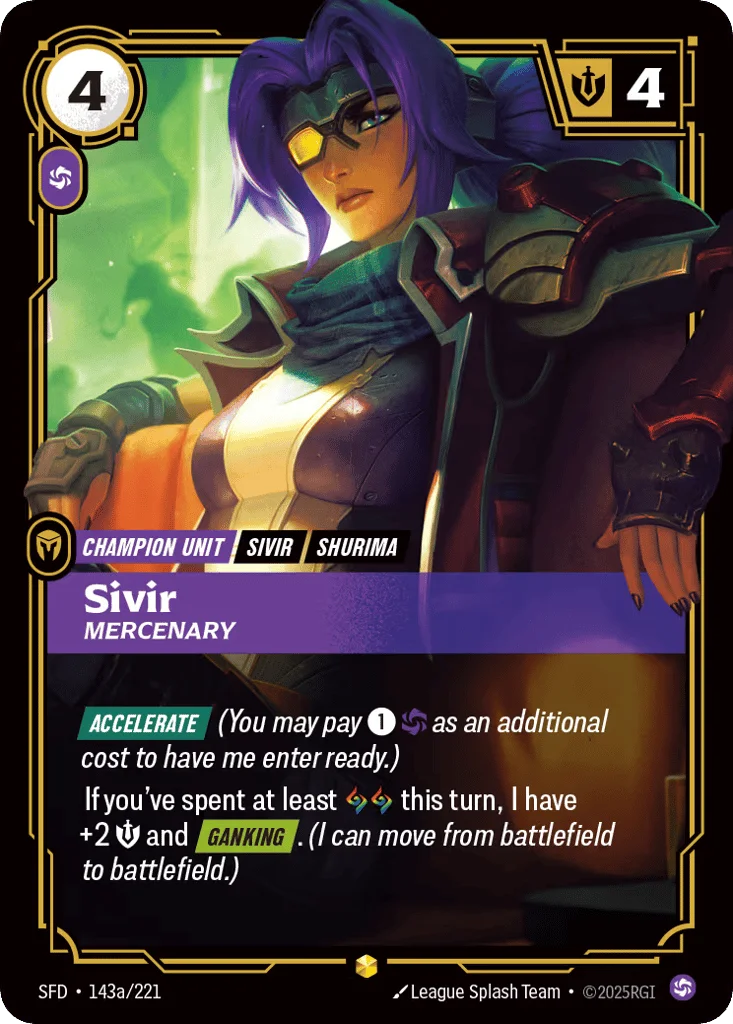 Sivir, Mercenary · Spiritforged