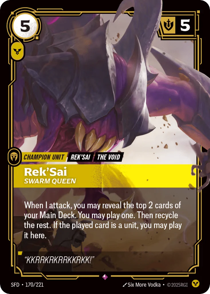 Rek'sai, Swarm Queen · Spiritforged