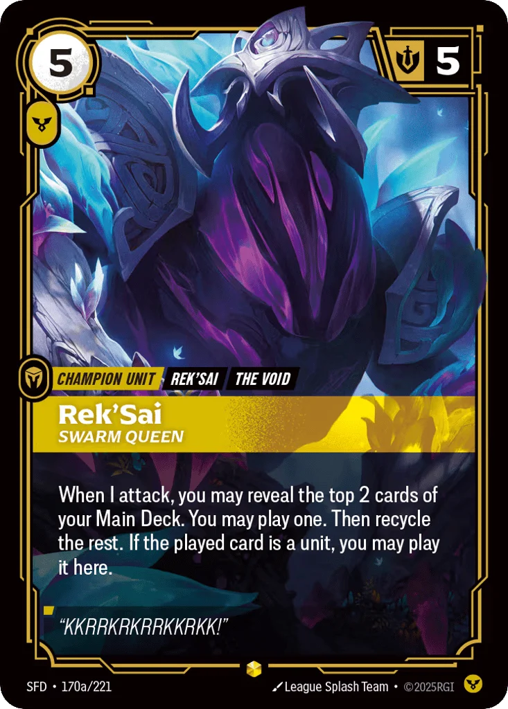 Rek'sai, Swarm Queen · Spiritforged