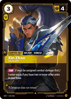 Xin Zhao, Vigilant