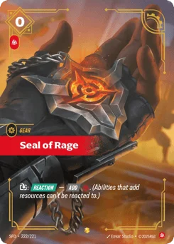 Seal Of Rage