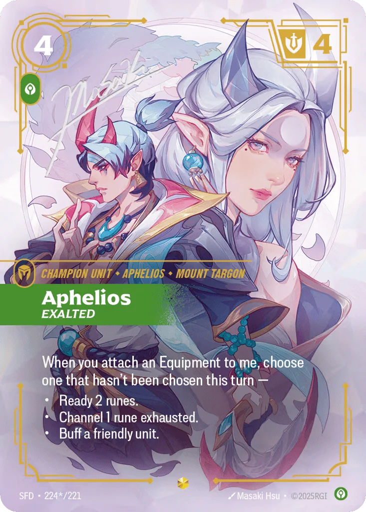 Aphelios, Exalted · Spiritforged