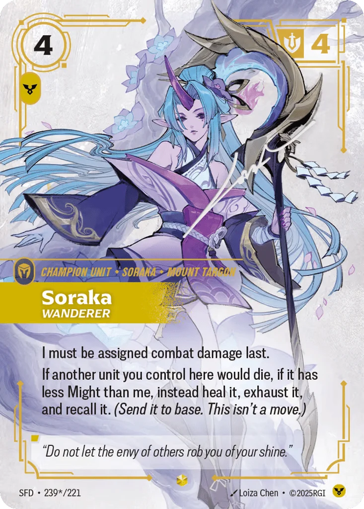 Soraka, Wanderer · Spiritforged