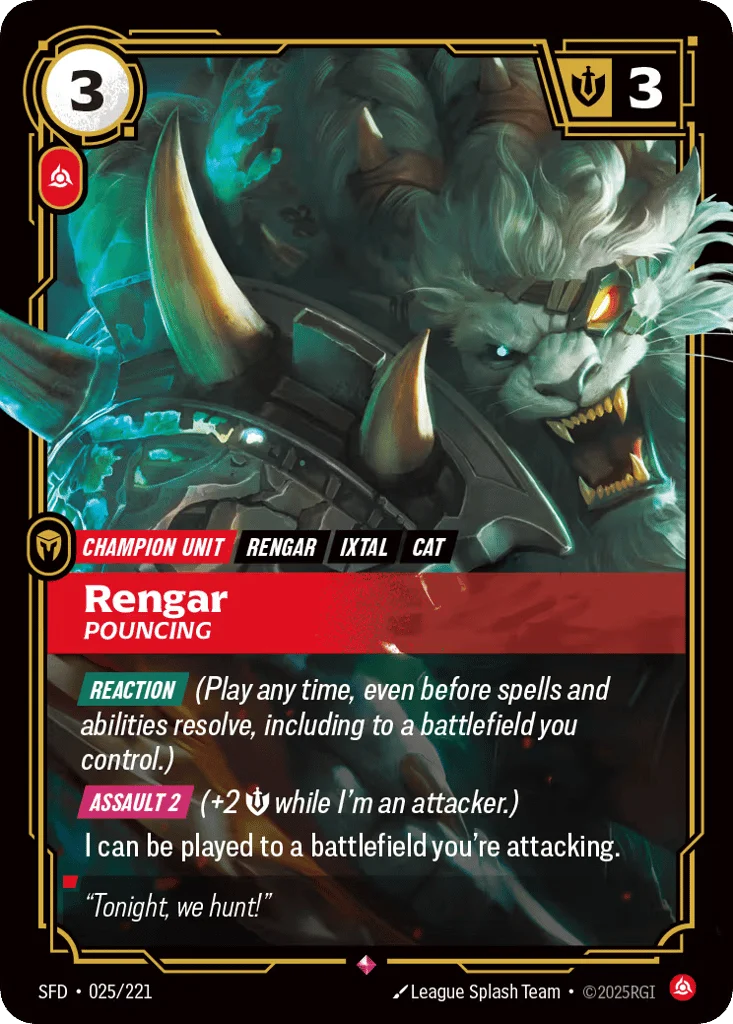 Rengar, Pouncing · Spiritforged