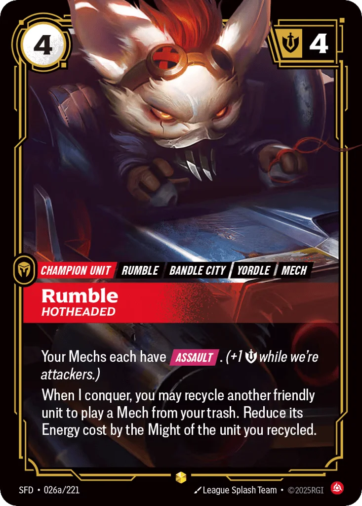 Rumble, Hotheaded · Spiritforged