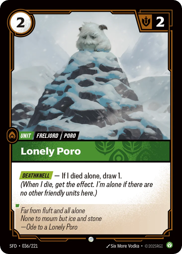 Lonely Poro · Spiritforged