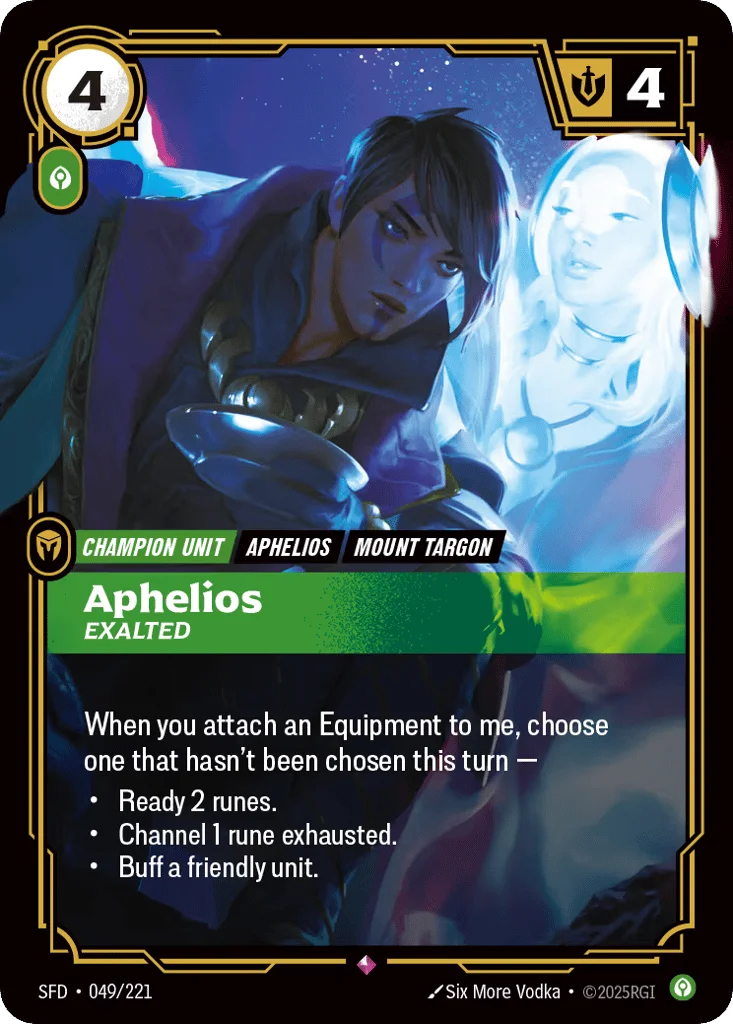 Aphelios, Exalted · Spiritforged