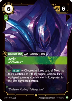 Azir, Ascendant