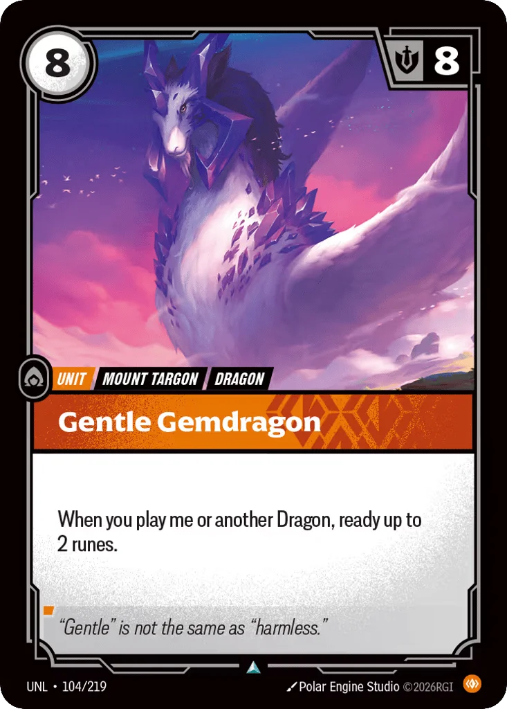 Gentle Gemdragon · Unleashed