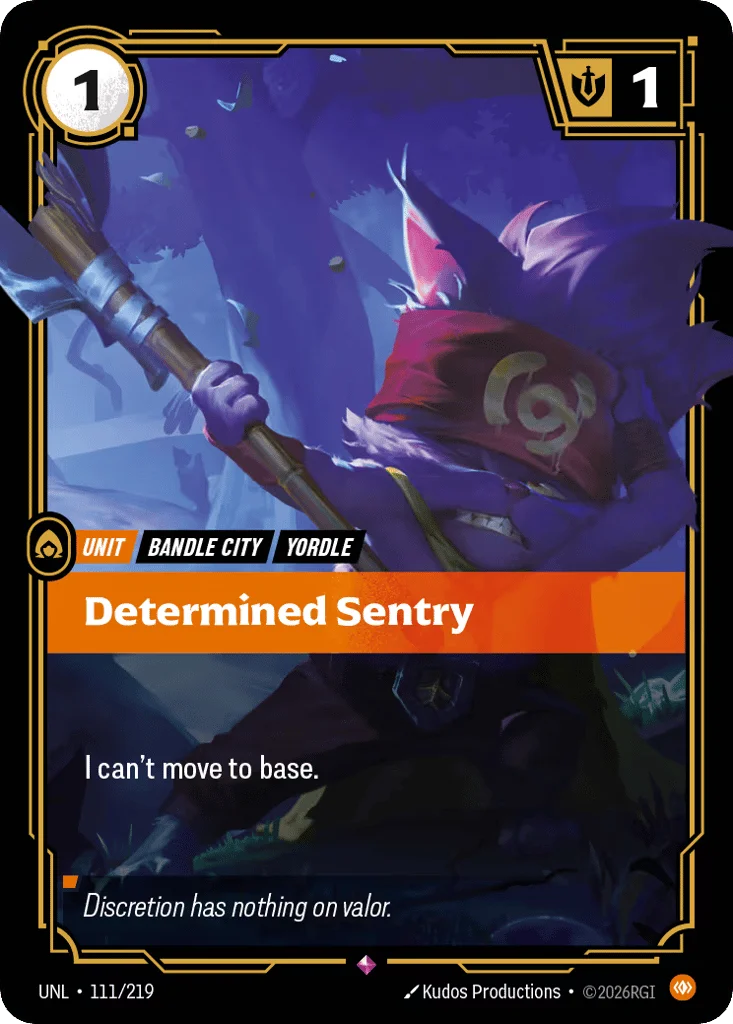 Determined Sentry · Unleashed