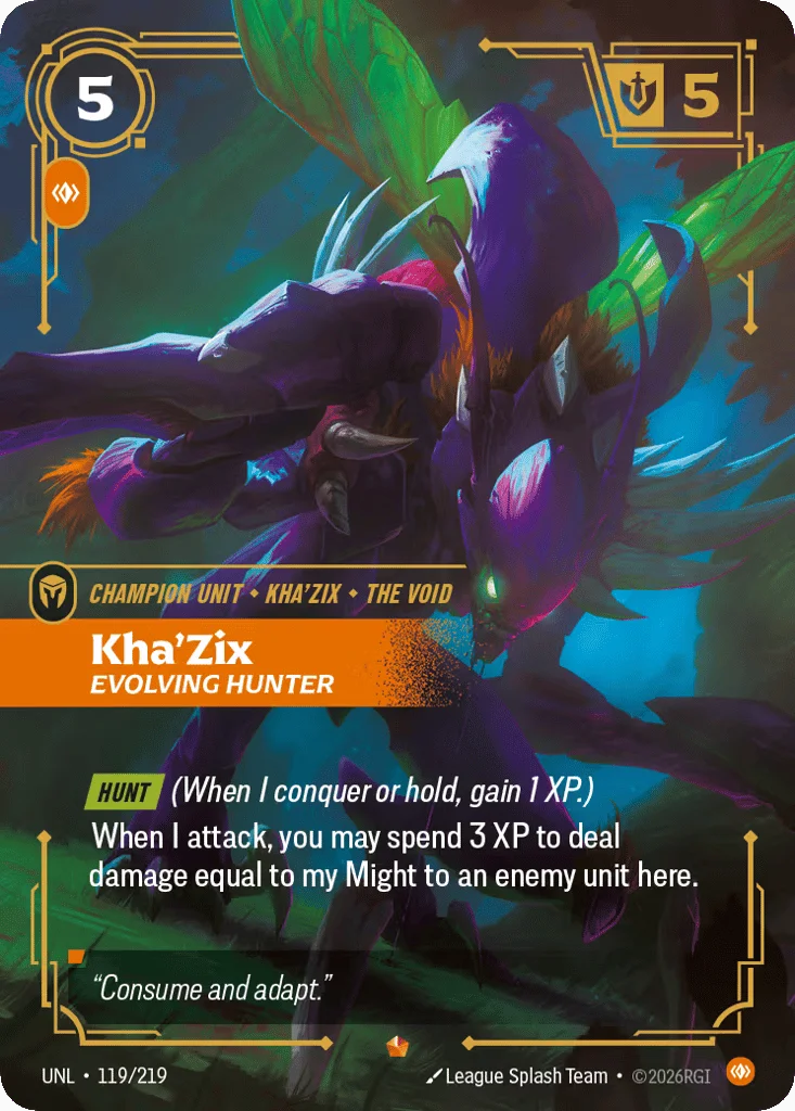 Kha'zix, Evolving Hunter · Unleashed