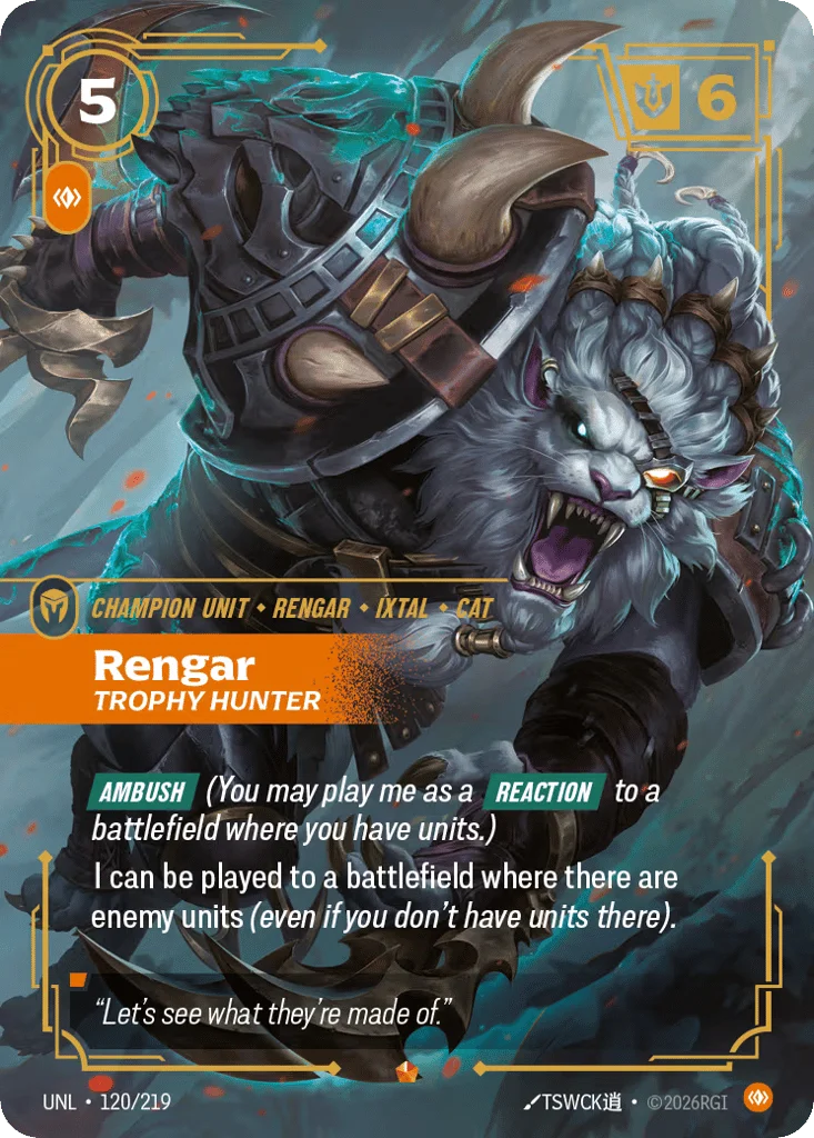 Rengar, Trophy Hunter · Unleashed