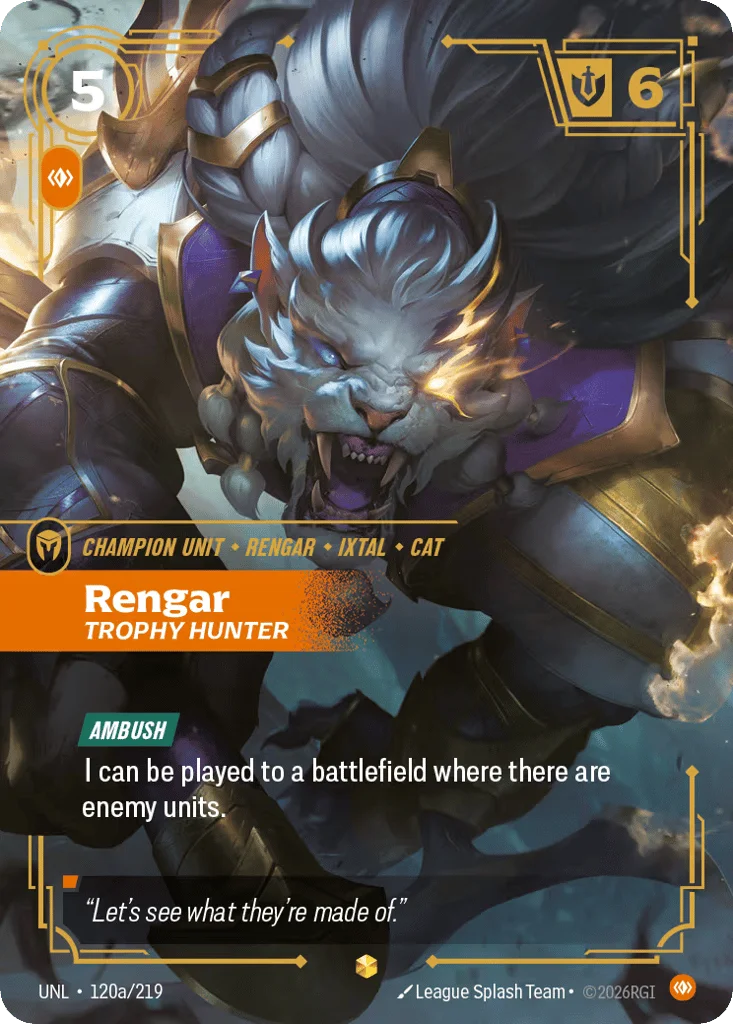 Rengar, Trophy Hunter · Unleashed