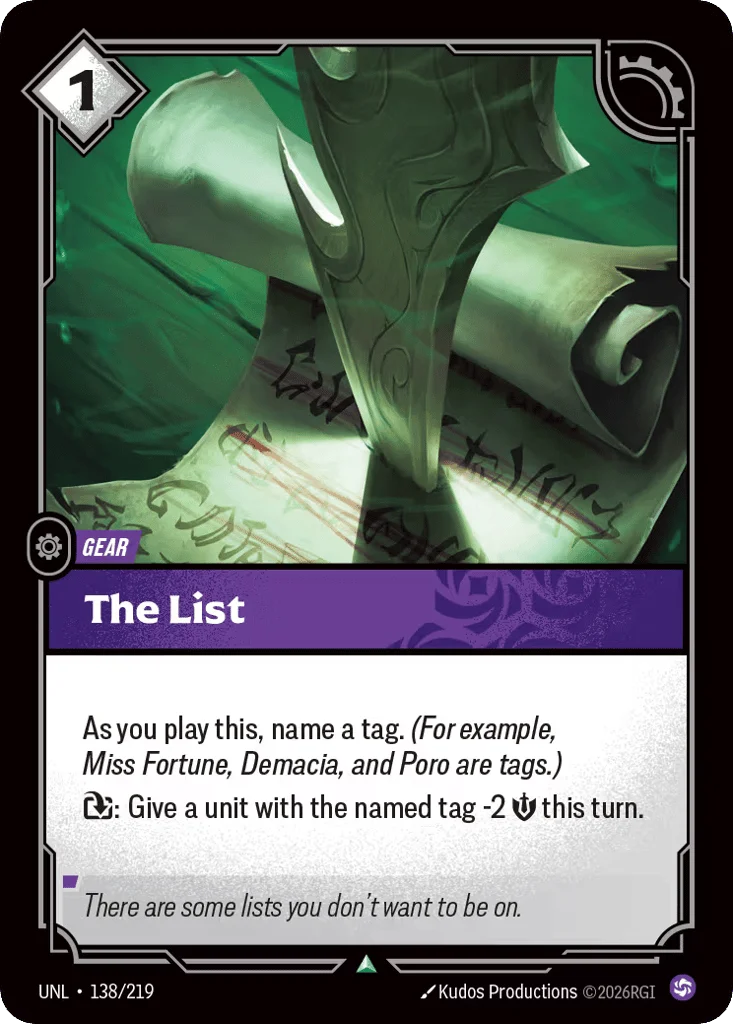 The List · Unleashed