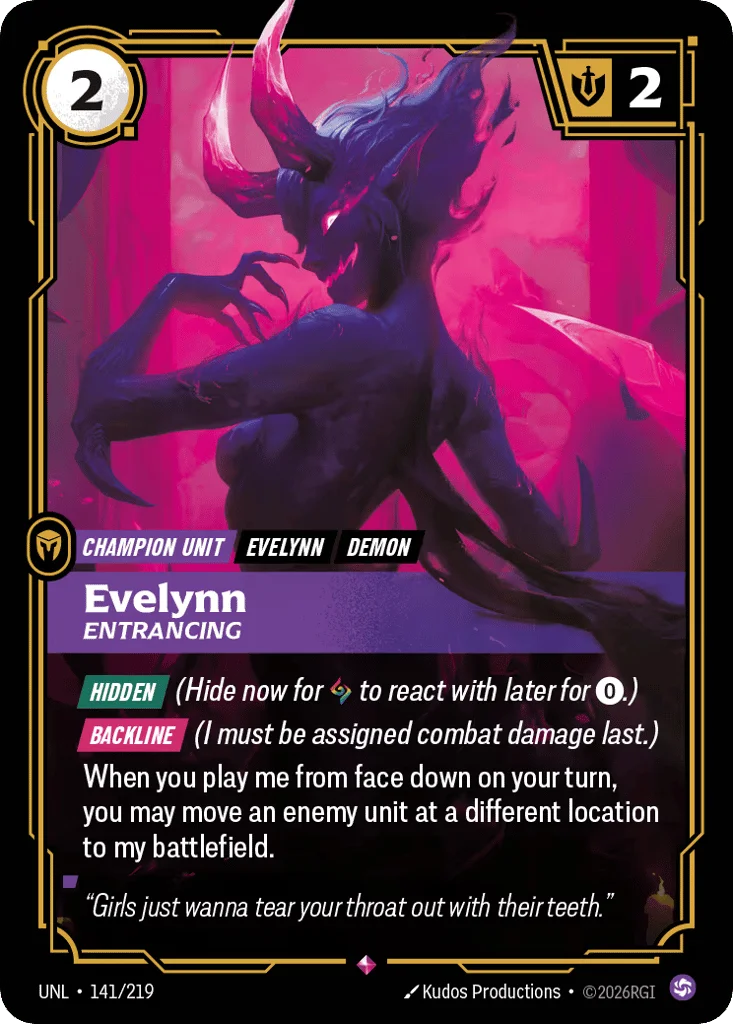 Evelynn, Entrancing · Unleashed
