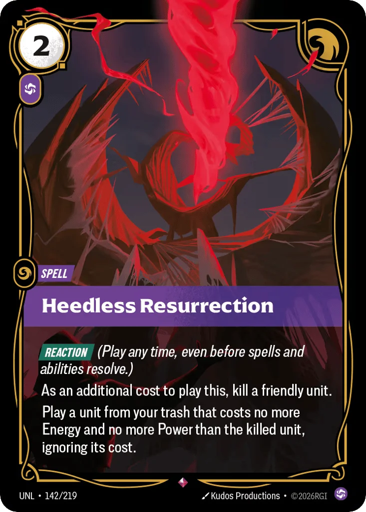 Heedless Resurrection · Unleashed