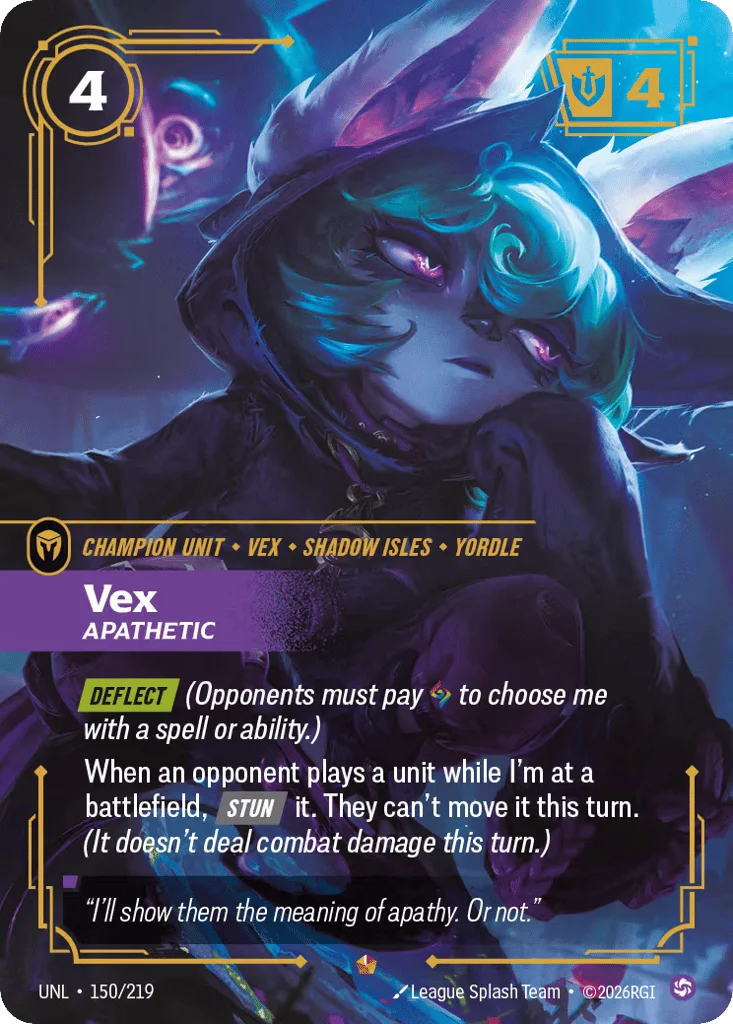 Vex, Apathetic · Unleashed