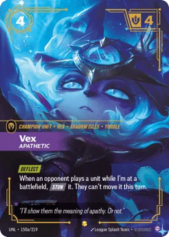 Vex, Apathetic