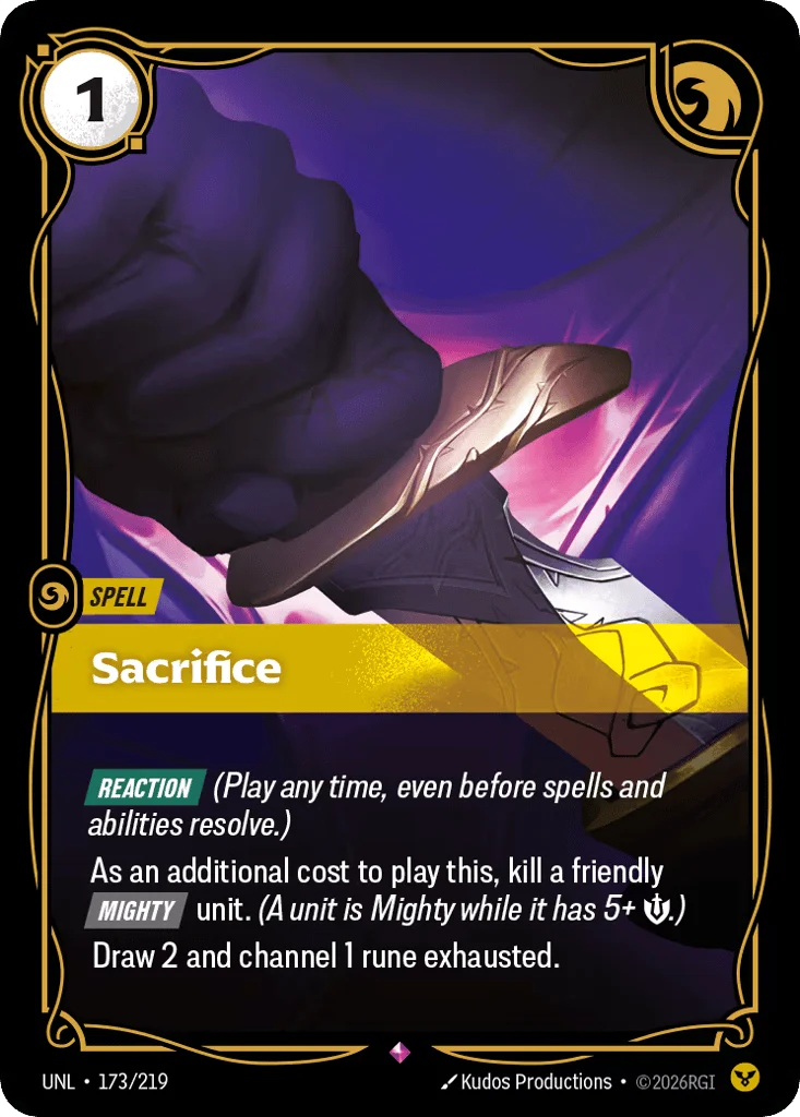 Sacrifice · Unleashed