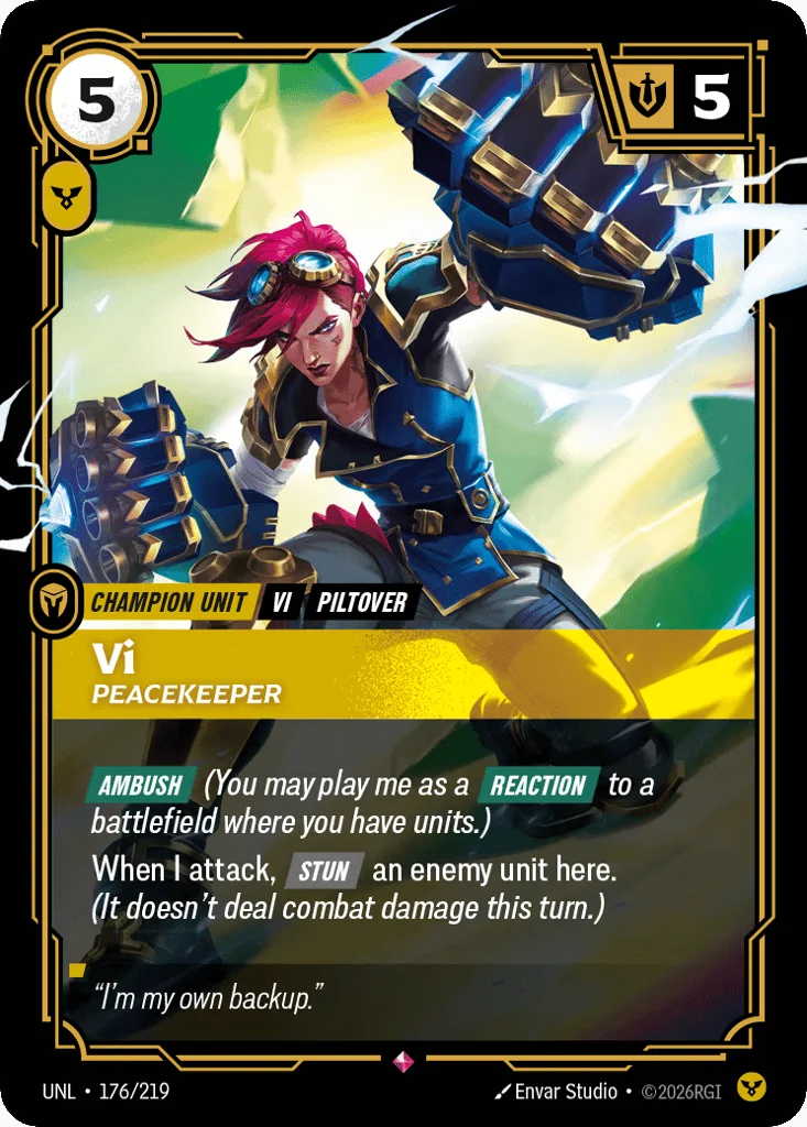Vi, Peacekeeper · Unleashed