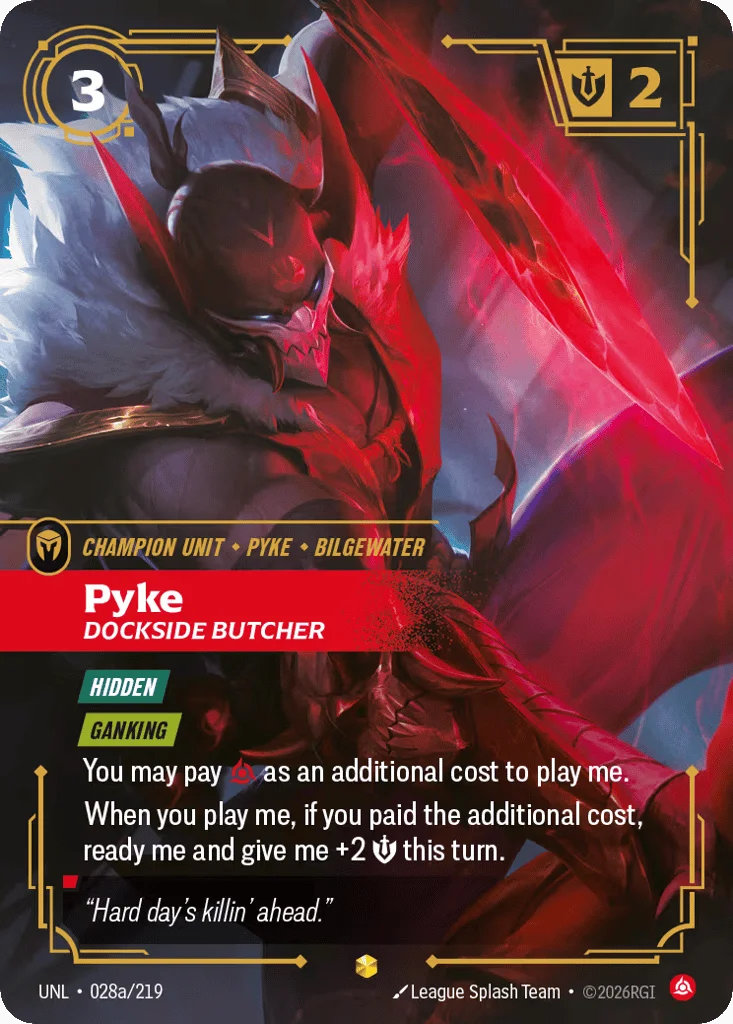Pyke, Dockside Butcher · Unleashed