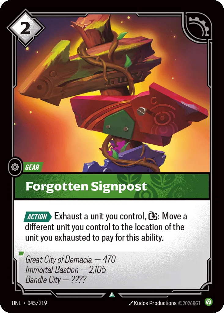 Forgotten Signpost · Unleashed