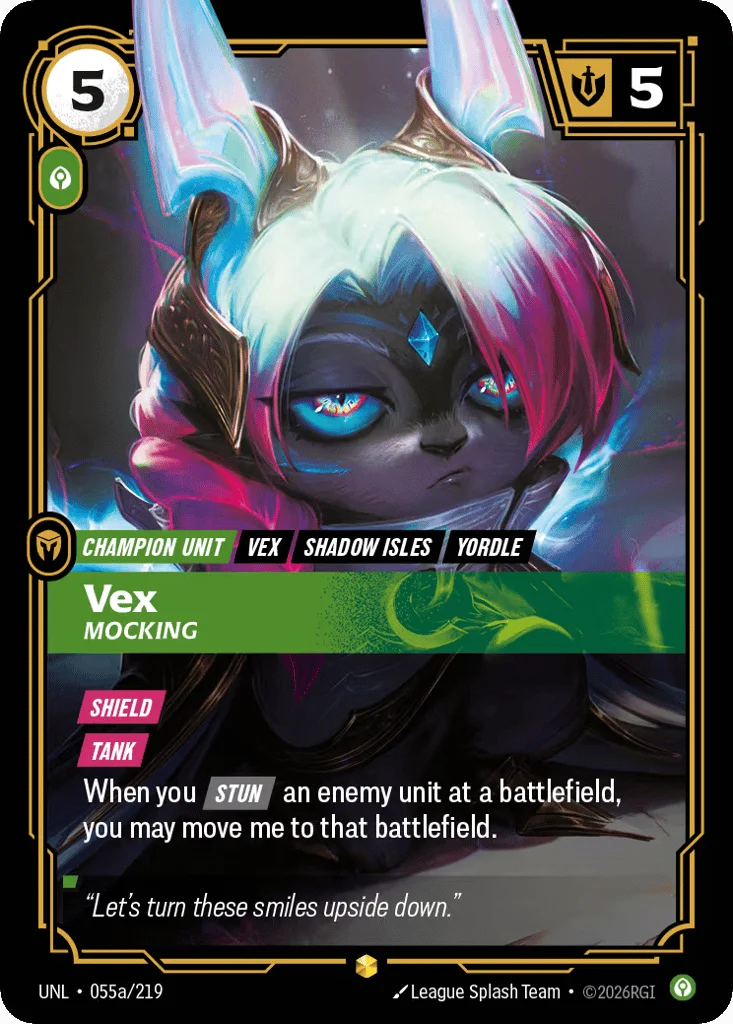 Vex, Mocking · Unleashed