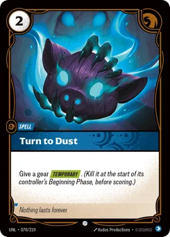 Turn To Dust