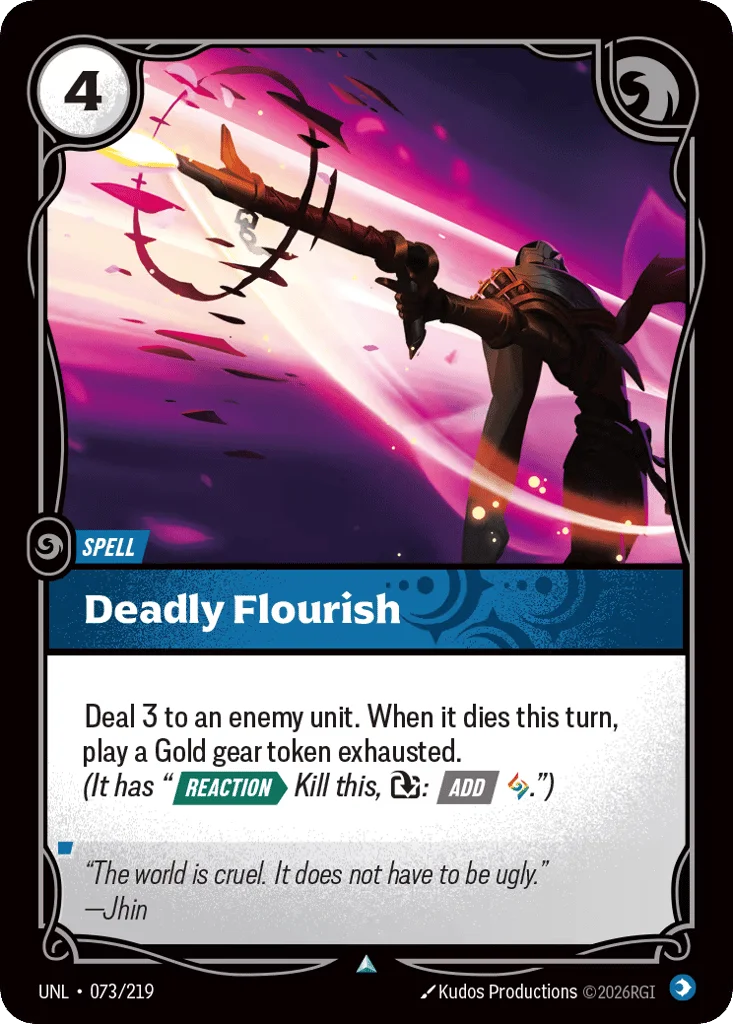 Deadly Flourish · Unleashed