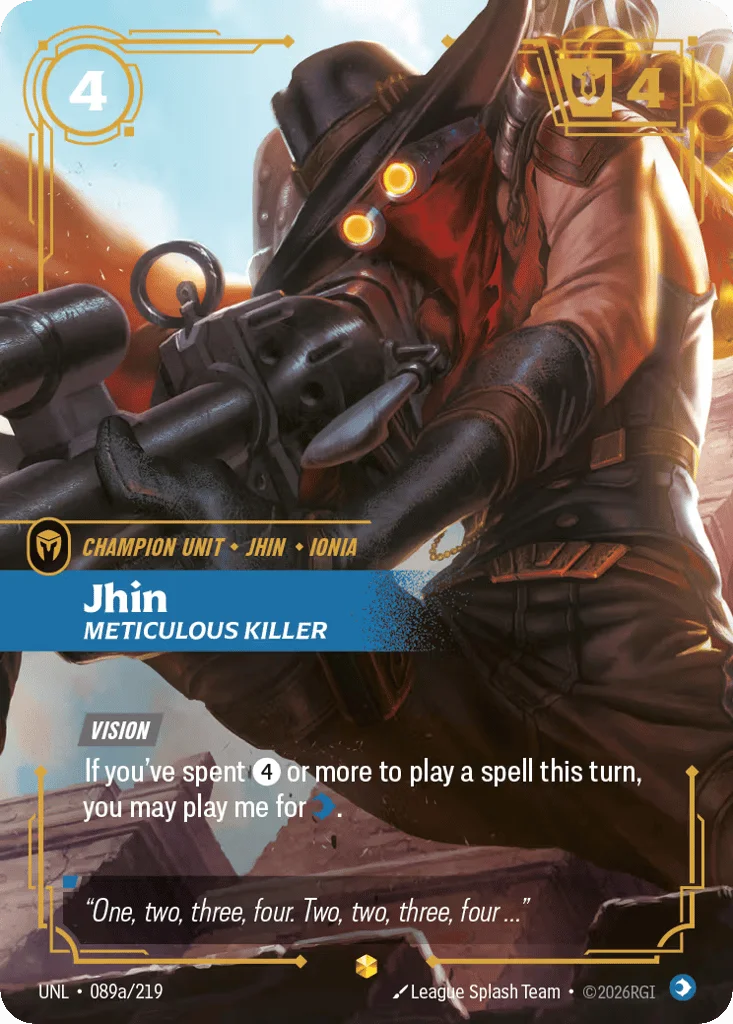 Jhin, Meticulous Killer · Unleashed
