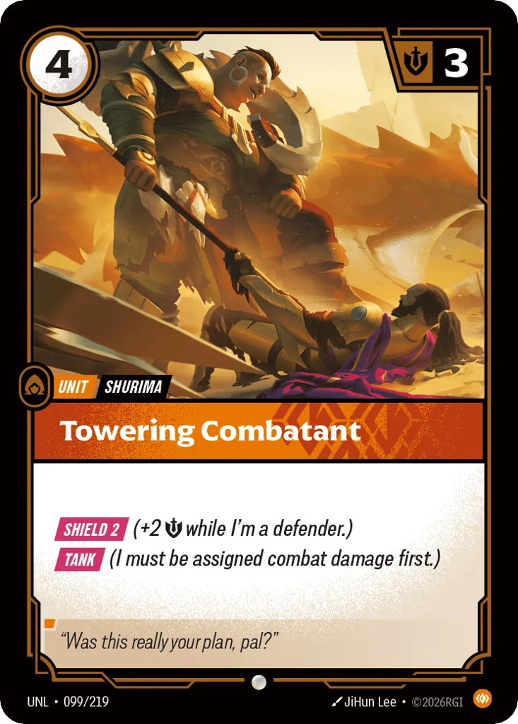Towering Combatant · Unleashed