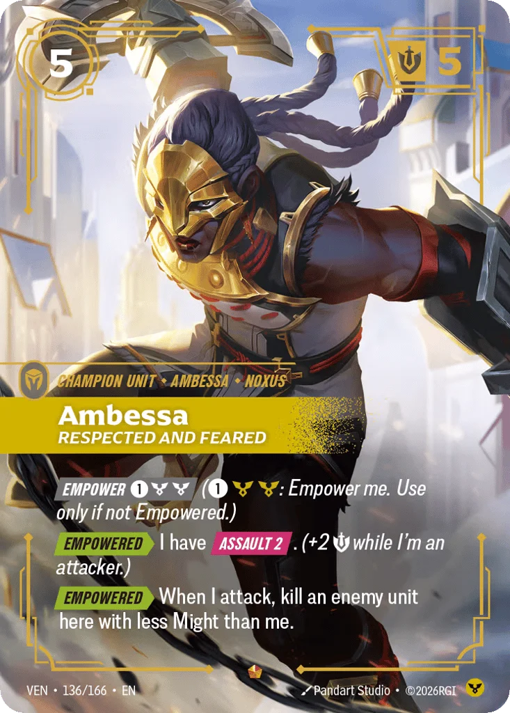 Ambessa, Respected And Feared · Vendetta