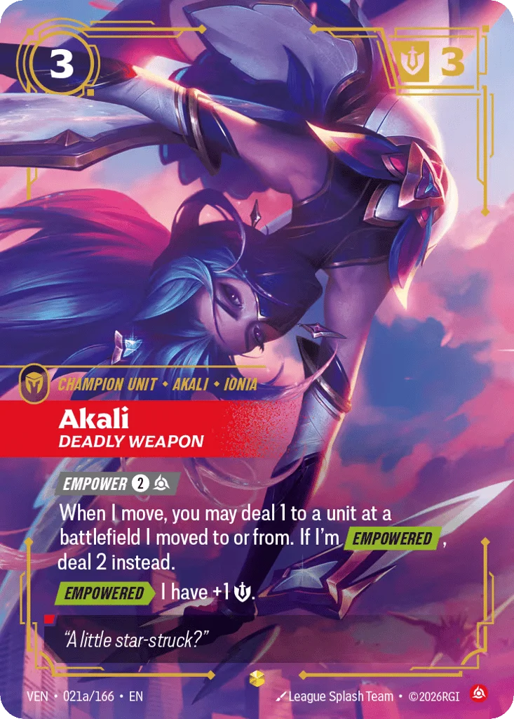 Akali, Deadly Weapon · Vendetta