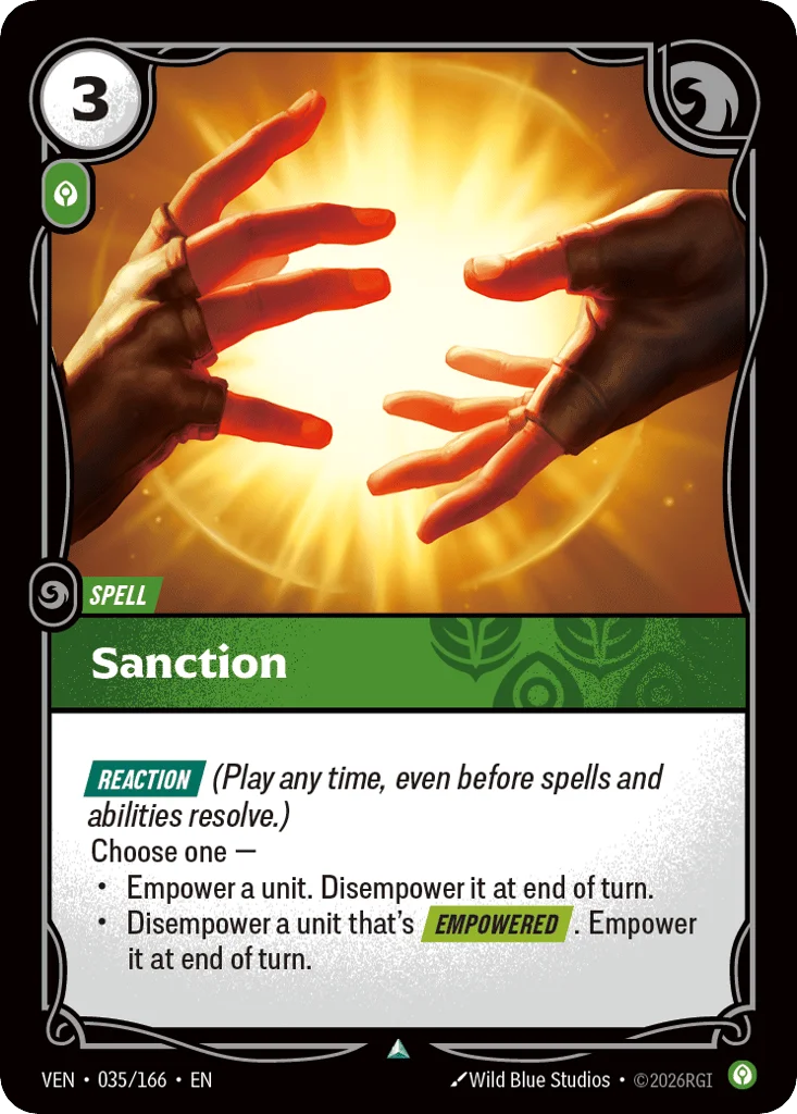 Sanction · Vendetta