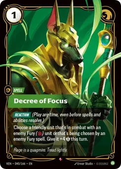 Decree Of Focus