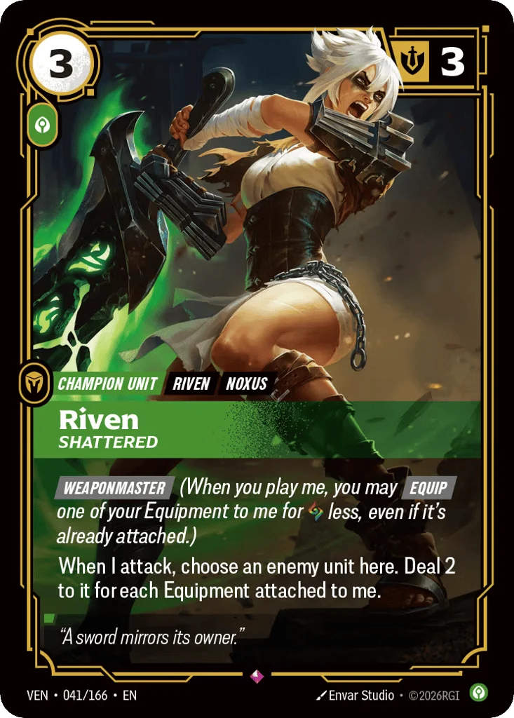 Riven, Shattered · Vendetta