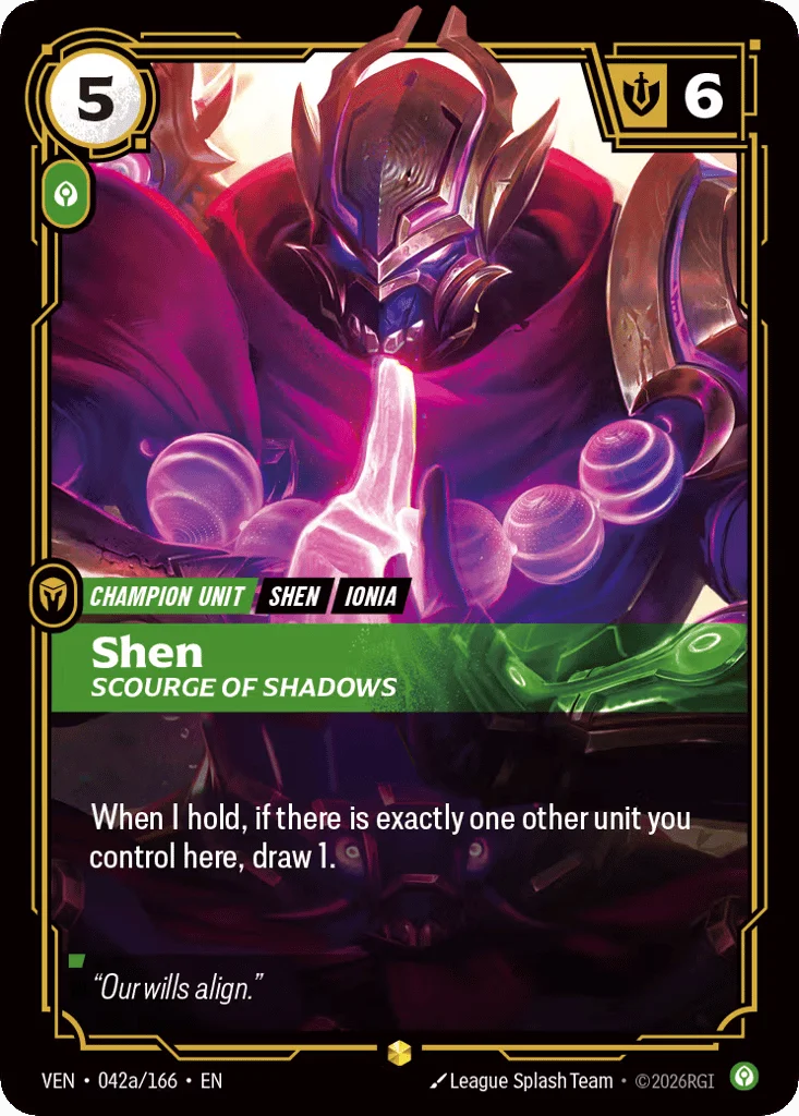Shen, Scourge Of Shadows · Vendetta