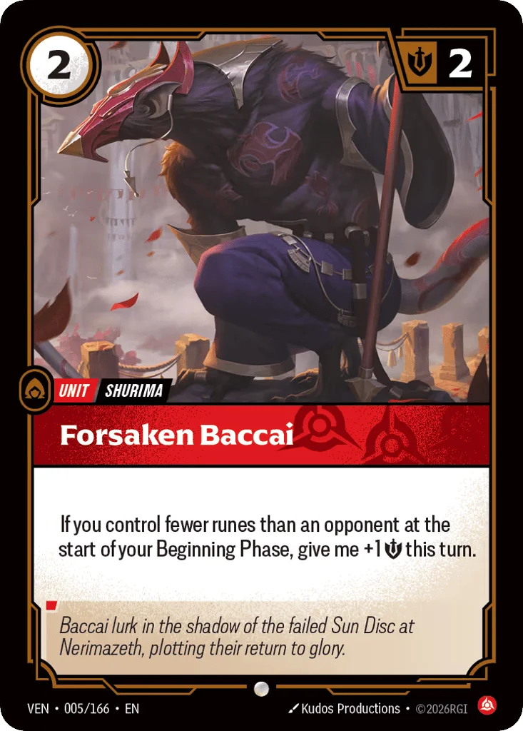Forsaken Baccai · Vendetta