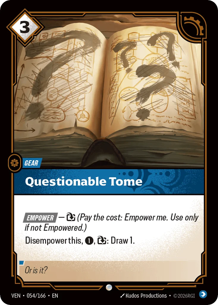 Questionable Tome · Vendetta
