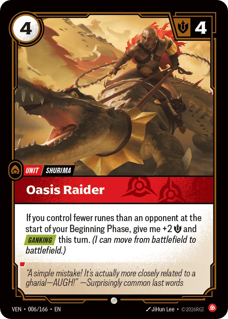 Oasis Raider · Vendetta
