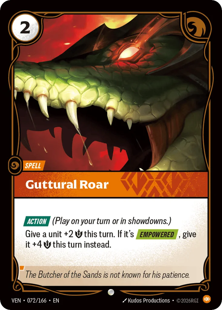 Guttural Roar · Vendetta