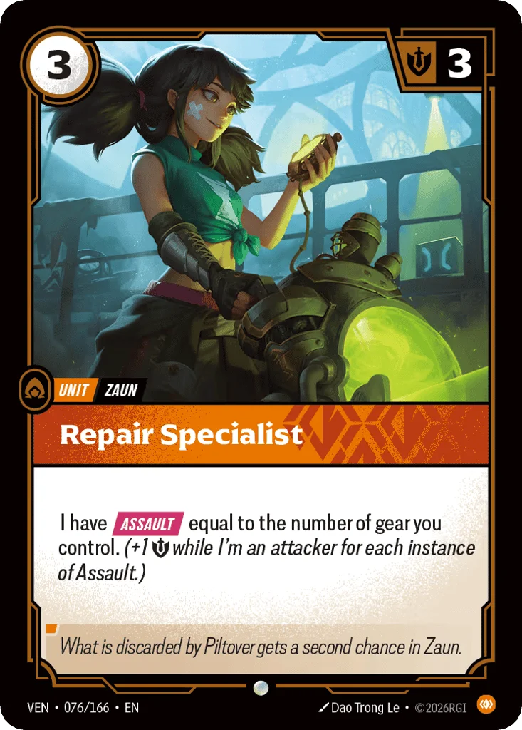 Repair Specialist · Vendetta