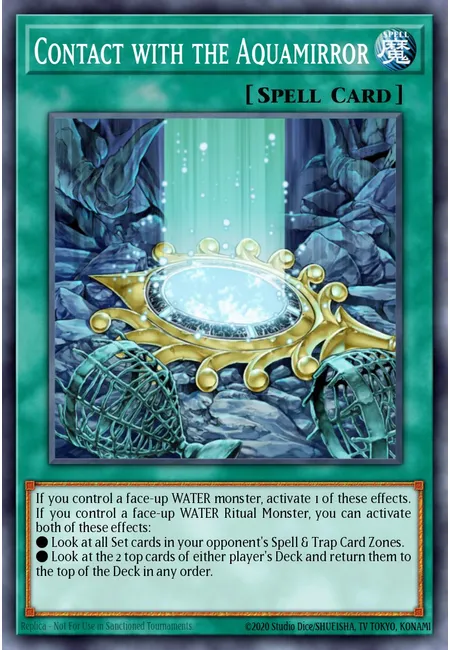 Contact with the Aquamirror