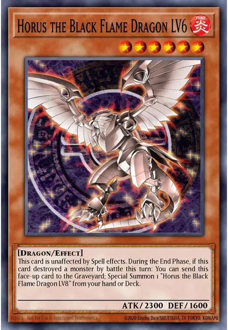 Horus, o Dragão da Chama Negra LV6