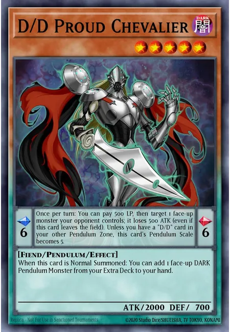 D/D Proud Chevalier · Pendulum Domination Structure Deck