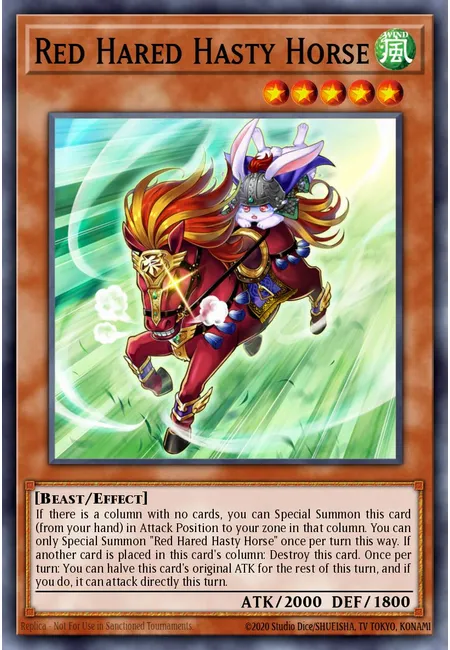 Red Hared Hasty Horse