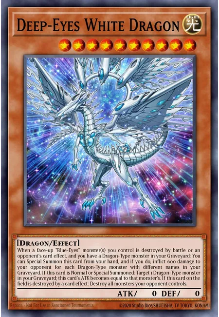 Dragão Branco de Olhos Profundos