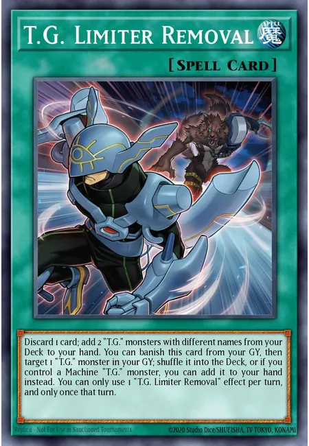 T.G. Limiter Removal
