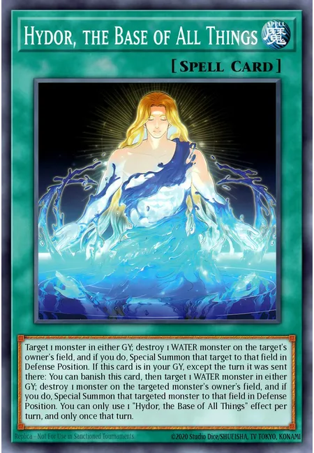 Hydor, the Base of All Things
